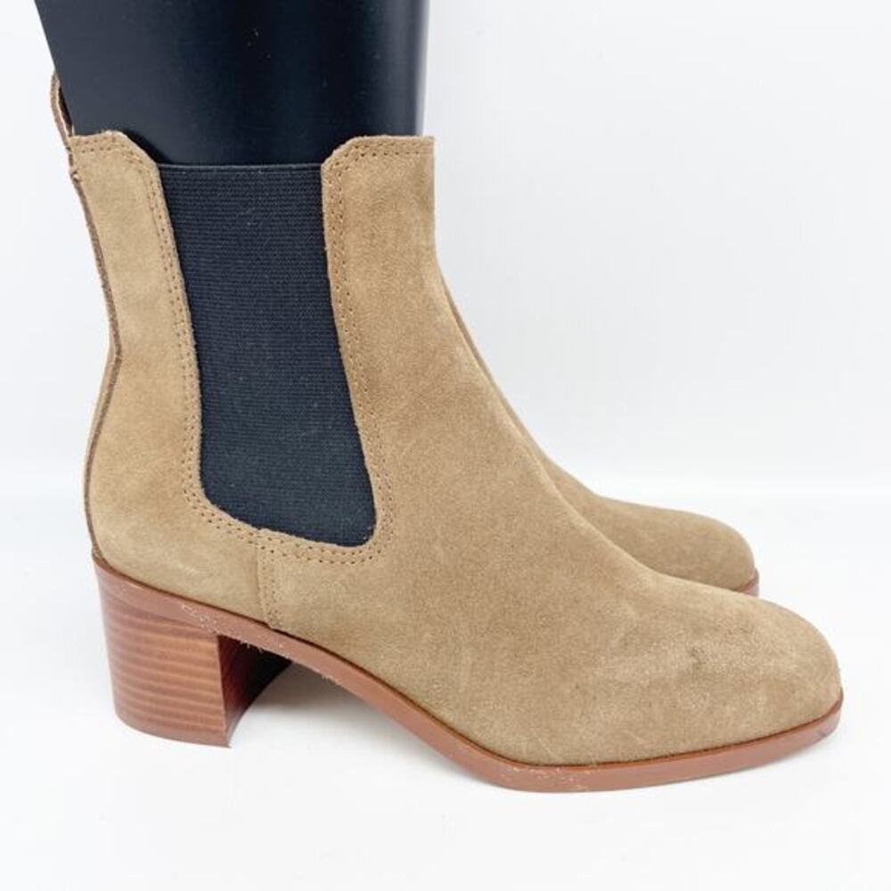 Steve Madden Women's Rhiannon Chelsea Boot‎ Cognac Suede Size 6.5M - Picture 3 of 15